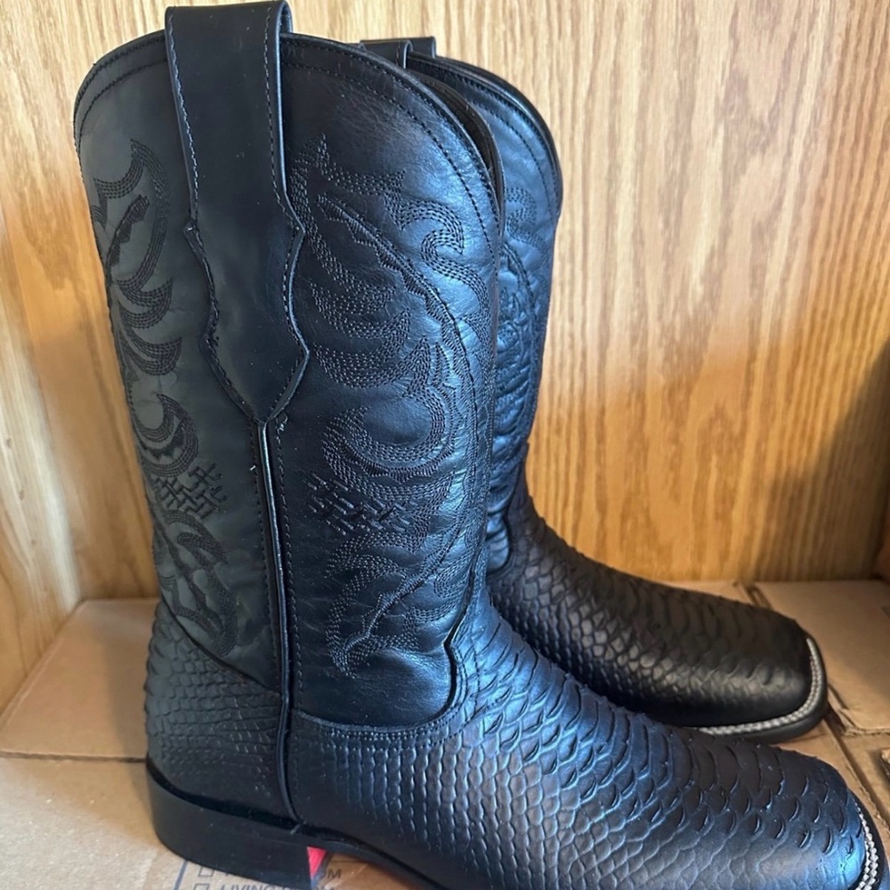 Python Leather Boots - image 1